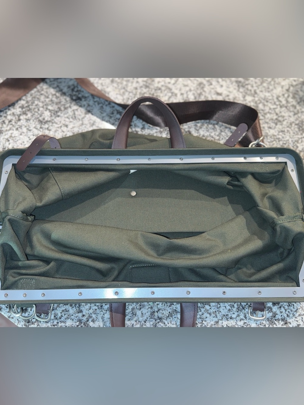 Line of Trade Canvas Weekender Duffel Bag - Olive Green 0312 - Picture 6 of 8